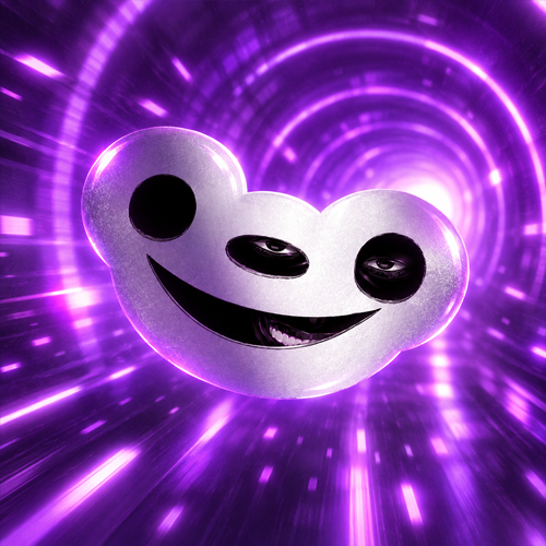 B案 emerging from a violet tunnel